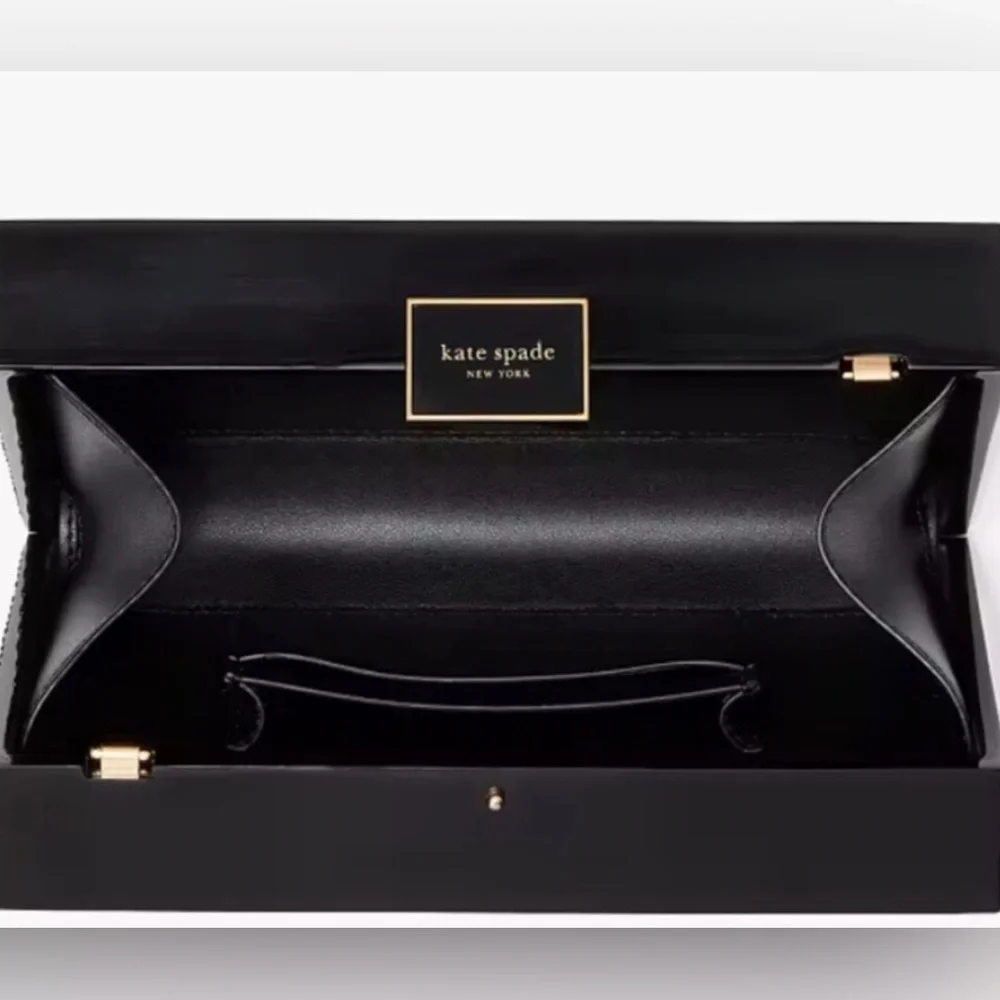 RARE NWT Unopened Kate Spade “Perfect Match” Matchbox Embellished Resin Clutch - Picture 9 of 12